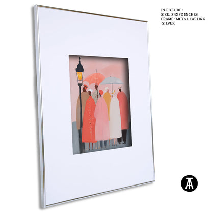 Artwork in Metal Earling Silver Frame