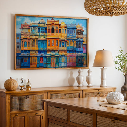 Heritage Indian Painting in a Lifestyle Setting