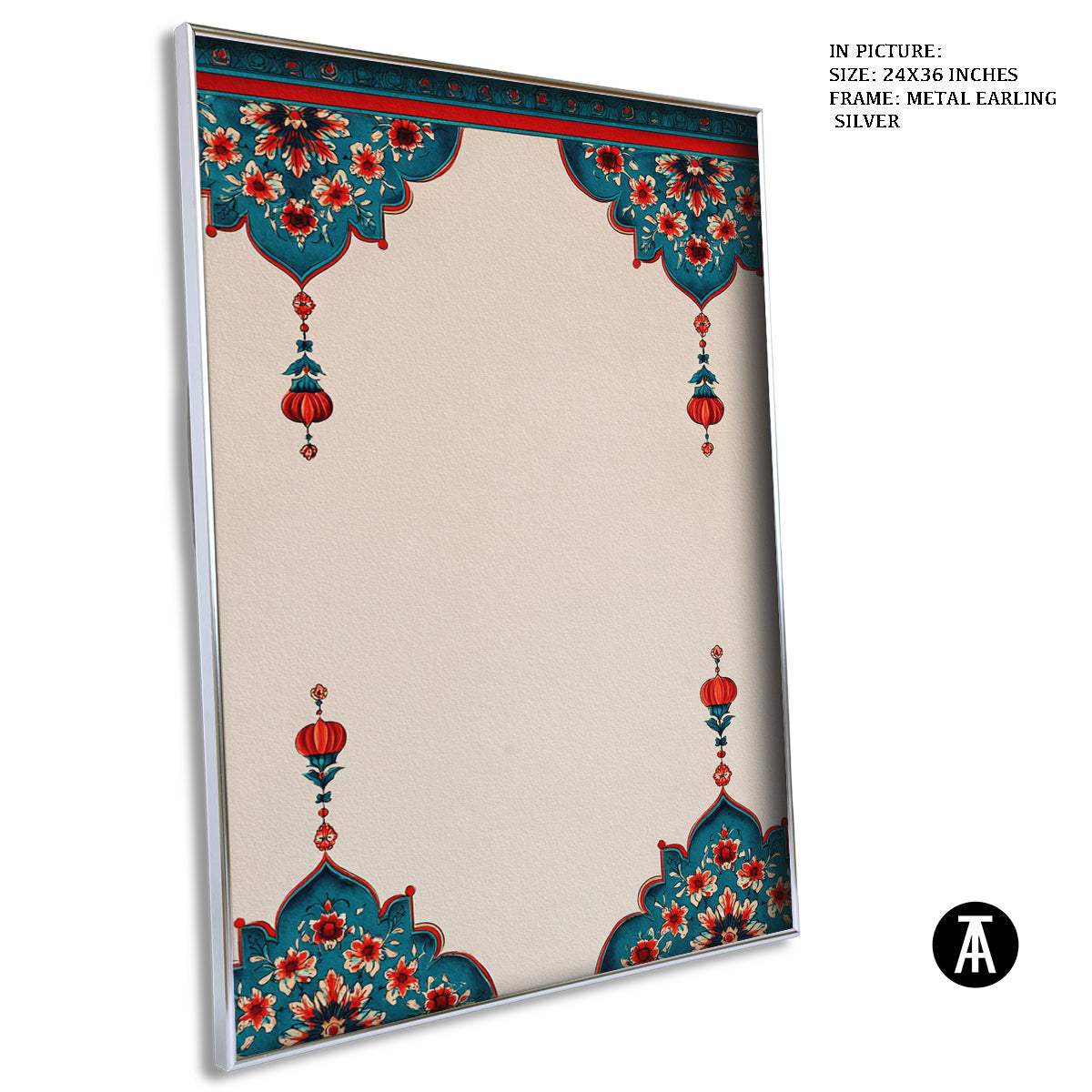 Artwork in Metal Earling Silver Frame