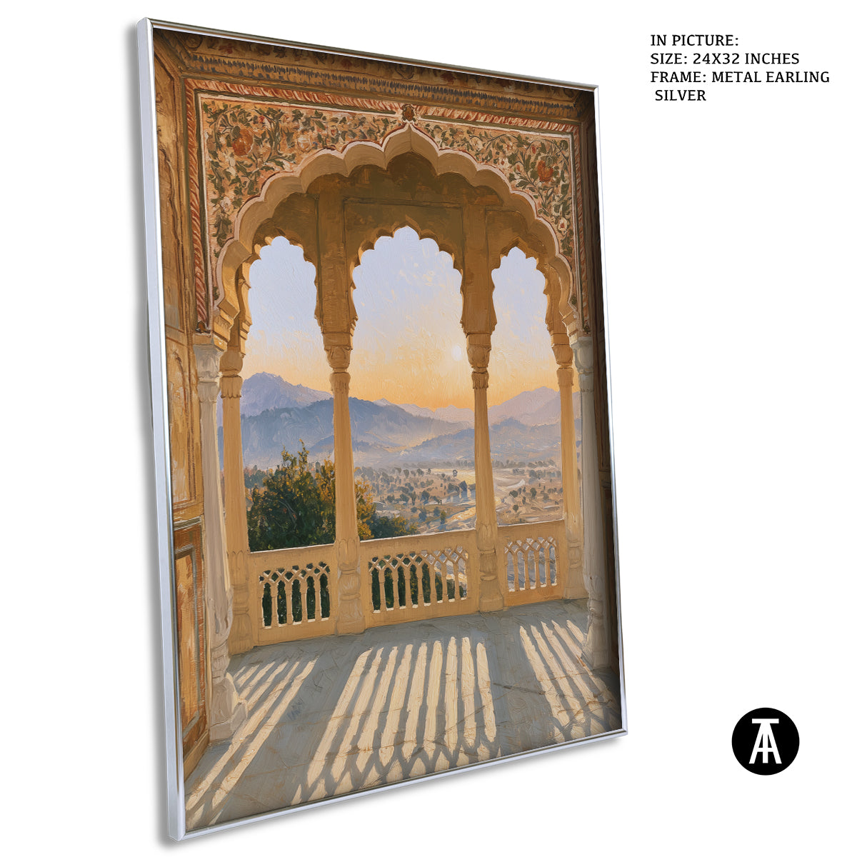 Artwork in Metal Earling Silver Frame