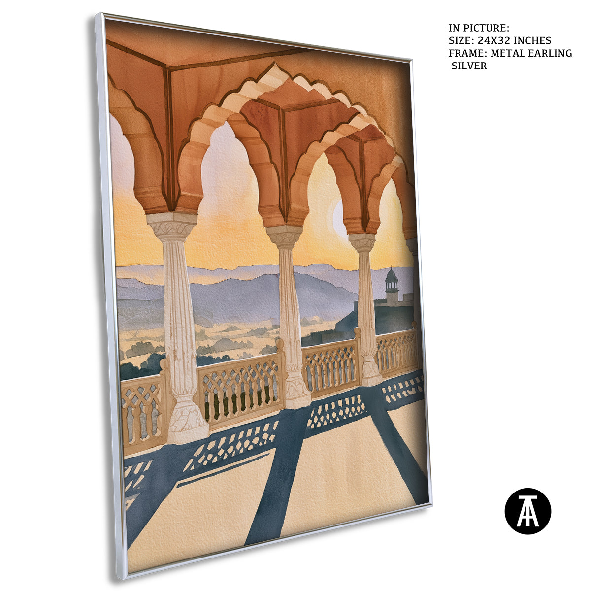 Artwork in Metal Earling Silver Frame