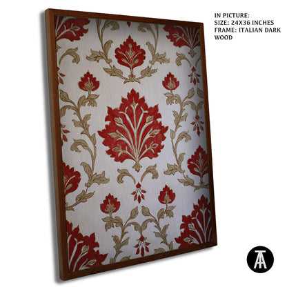 Artwork in Dark Wood Frame