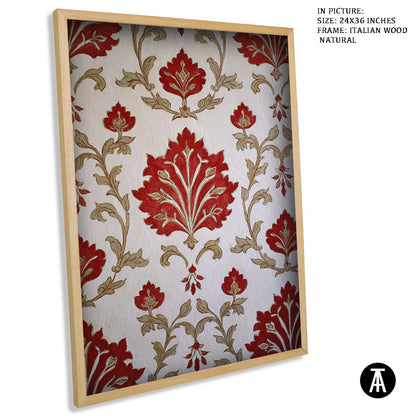 Artwork in Natural Wood Frame