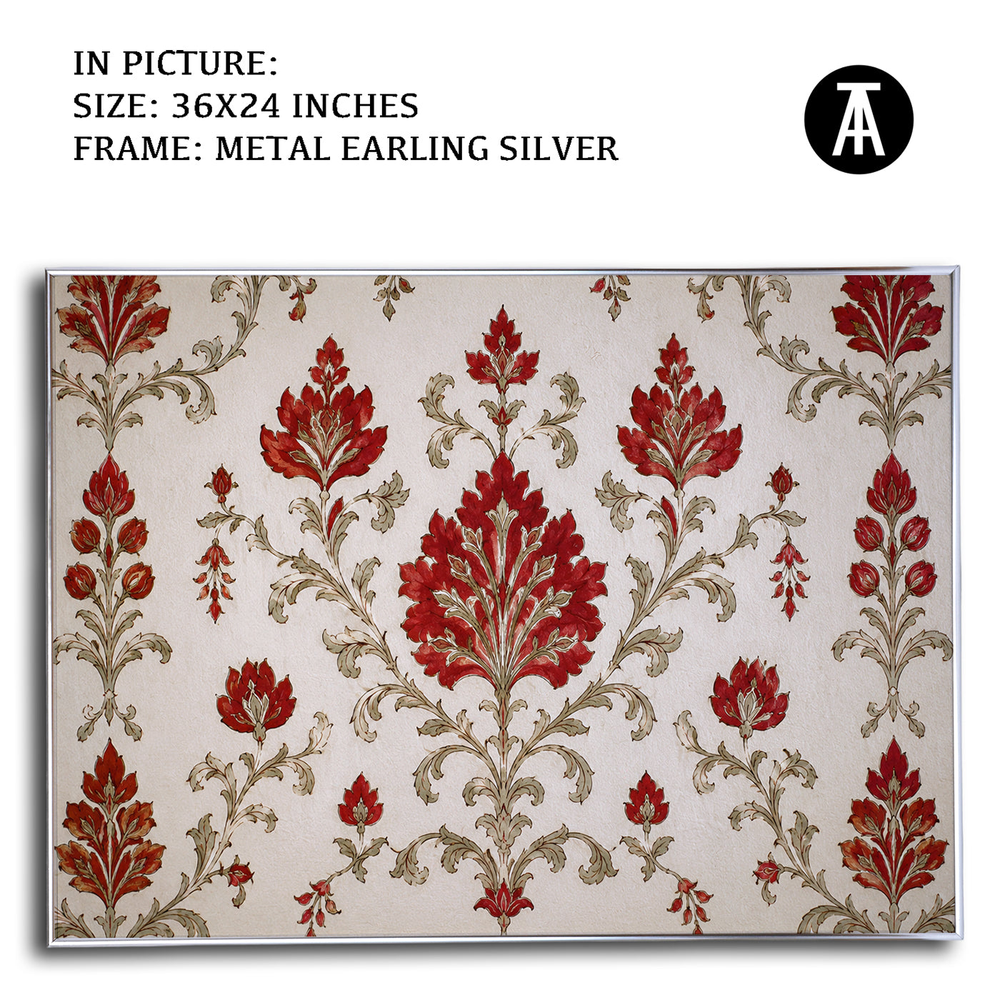 Artwork in Metal Earling Silver Frame