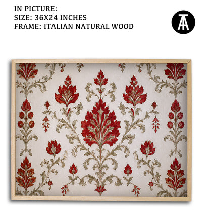 Artwork in Natural Wood Frame