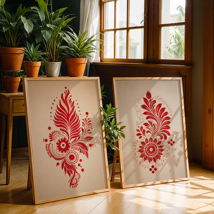 Heritage Indian Painting in a Lifestyle Setting