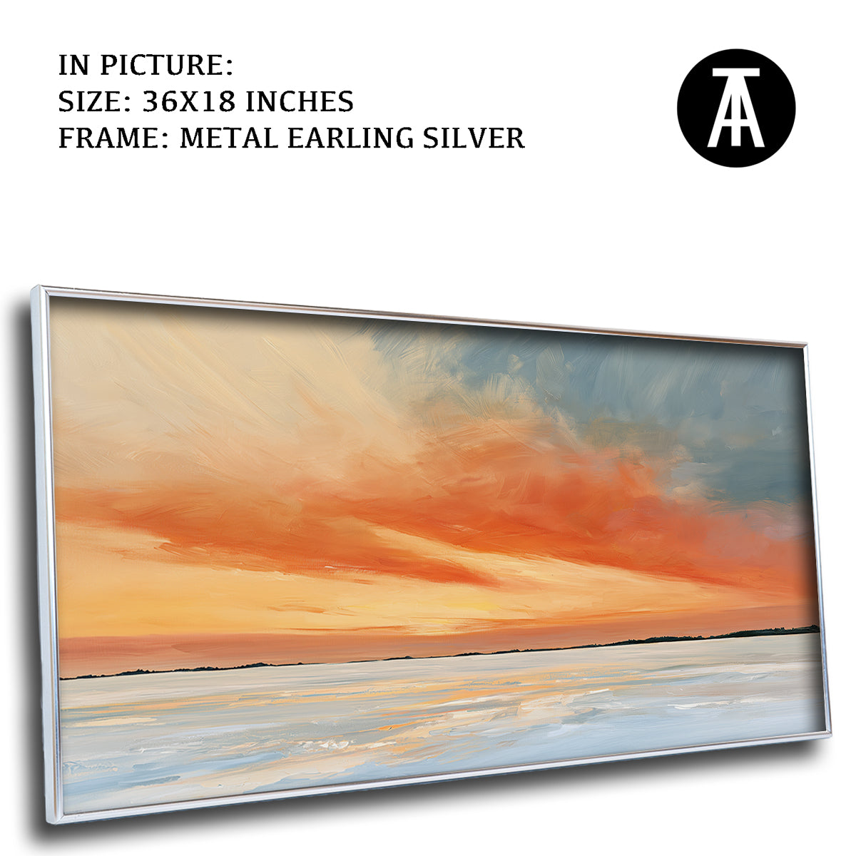 Artwork in Metal Earling Silver Frame