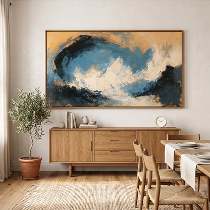 Abstract Painting in a Lifestyle Setting