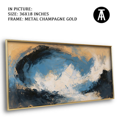Artwork in Metal Champagne Gold Frame