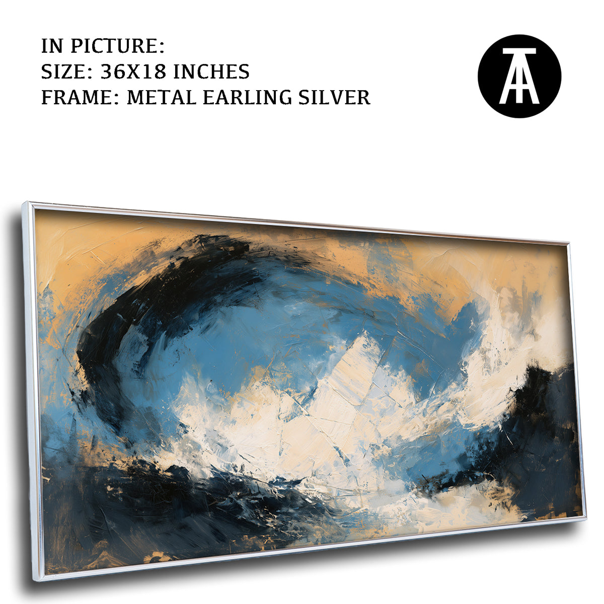 Artwork in Metal Earling Silver Frame