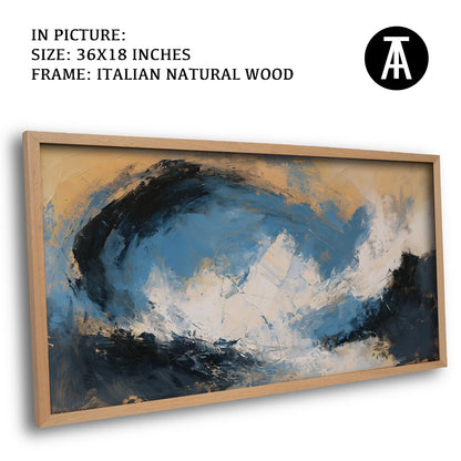 Artwork in Natural Wood Frame
