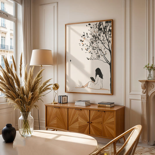 Minimalist Painting in a Lifestyle Setting