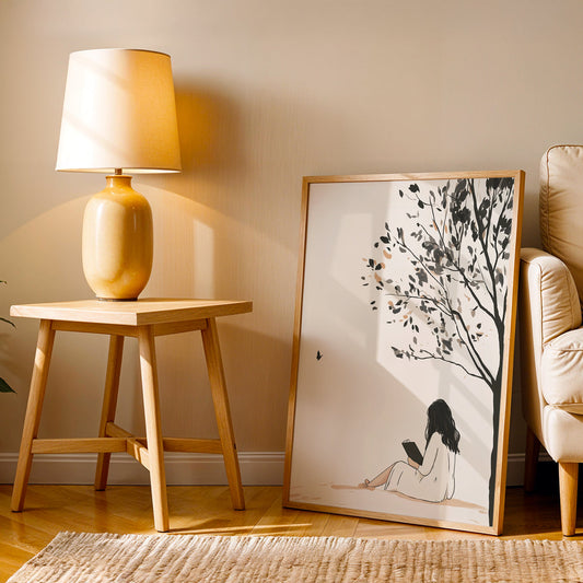 Minimalist Artwork in a Lifestyle Setting