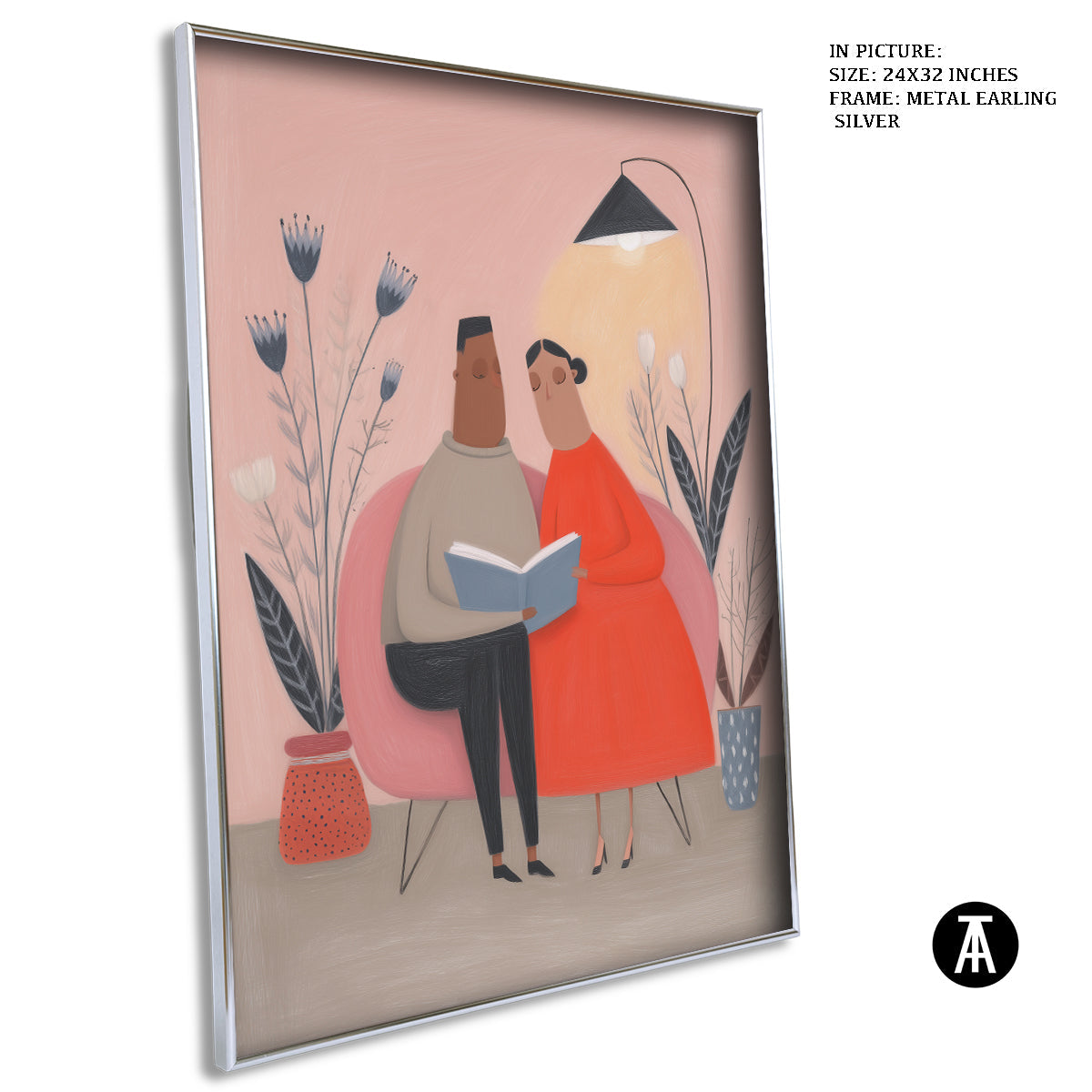 Artwork in Metal Earling Silver Frame