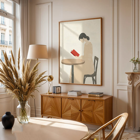 Minimalist Painting in a Lifestyle Setting