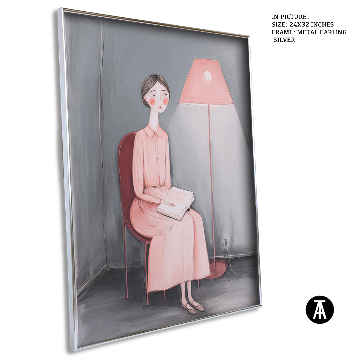 Artwork in Metal Earling Silver Frame