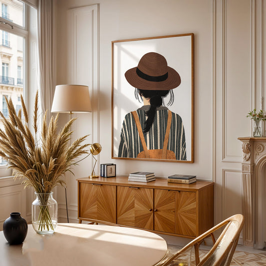 Minimalist Painting in a Lifestyle Setting