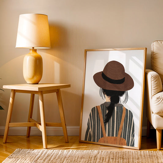 Minimalist Artwork in a Lifestyle Setting