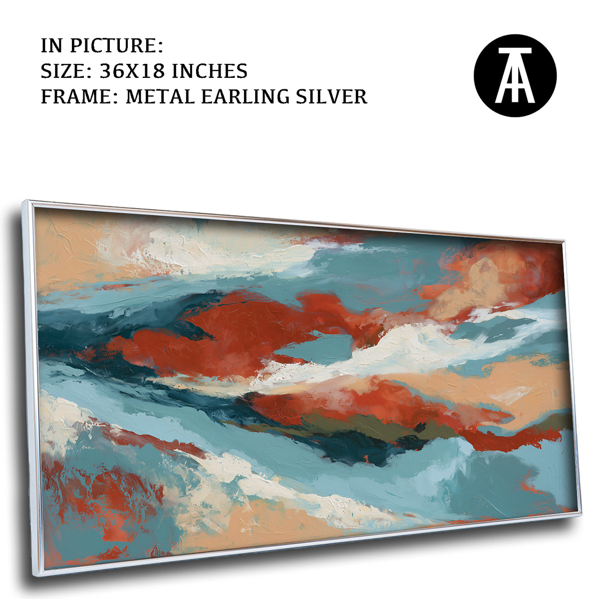 Artwork in Metal Earling Silver Frame