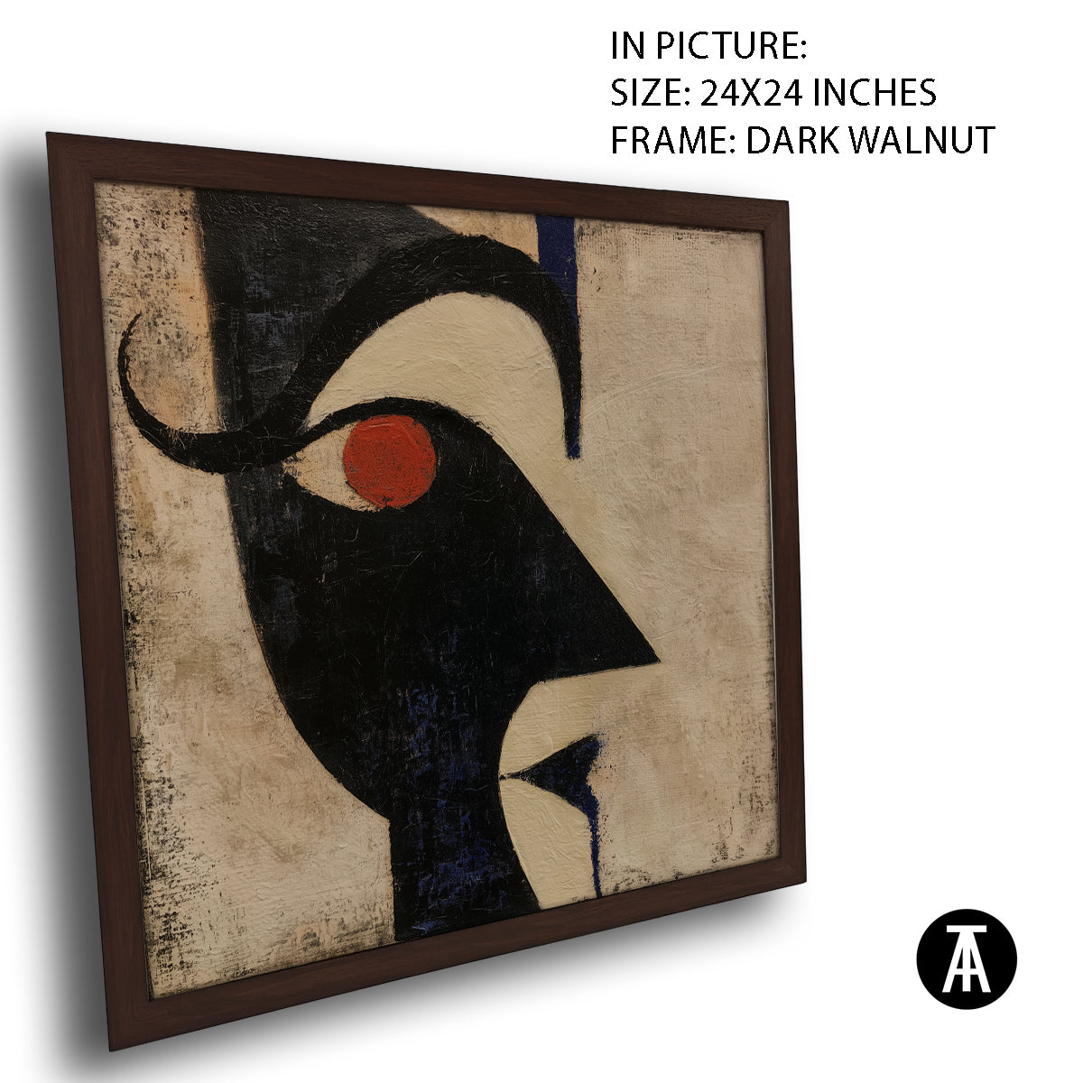 Artwork in Dark Walnut Frame