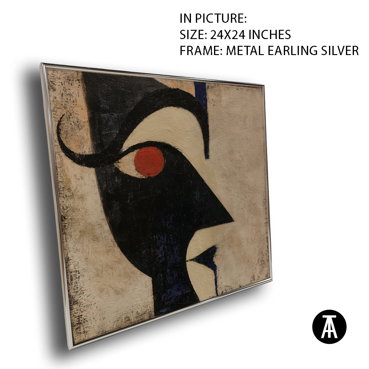 Artwork in Metal Earling Silver Frame