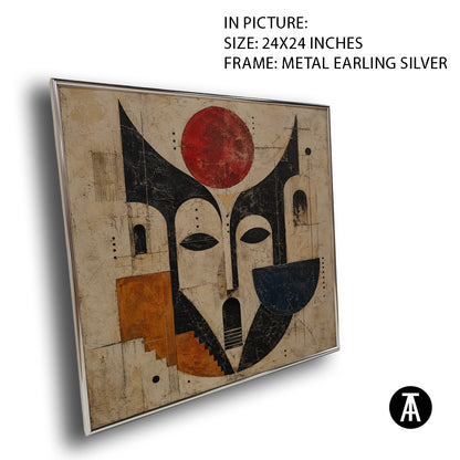 Artwork in Metal Earling Silver Frame