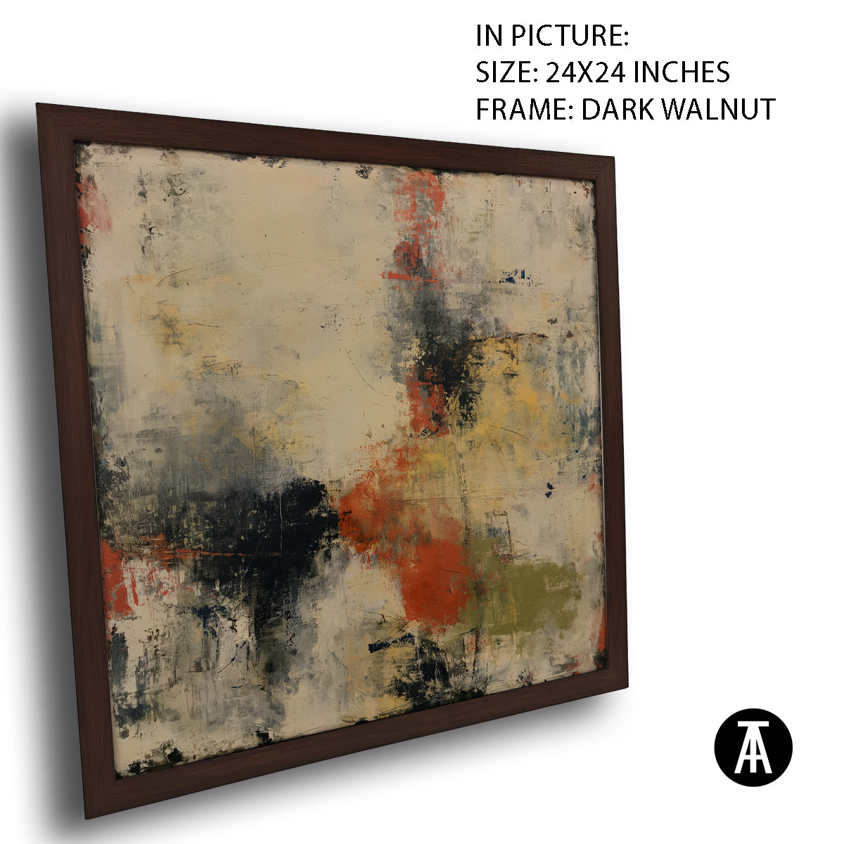 Artwork in Dark Walnut Frame
