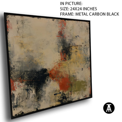 Artwork in Carbon Black Metal Frame