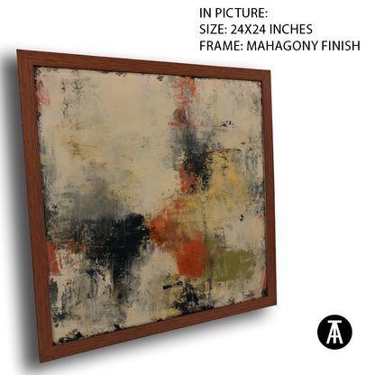 Artwork in Mahogany Finish Frame