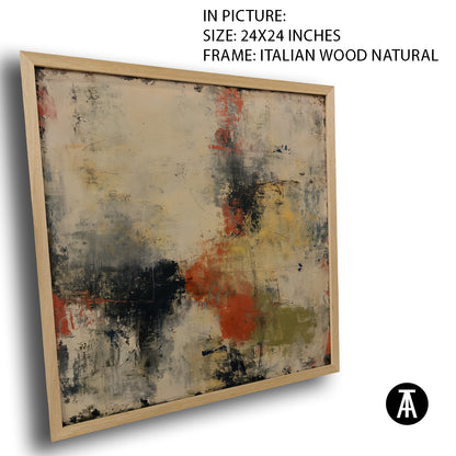 Artwork in Natural Wood Frame