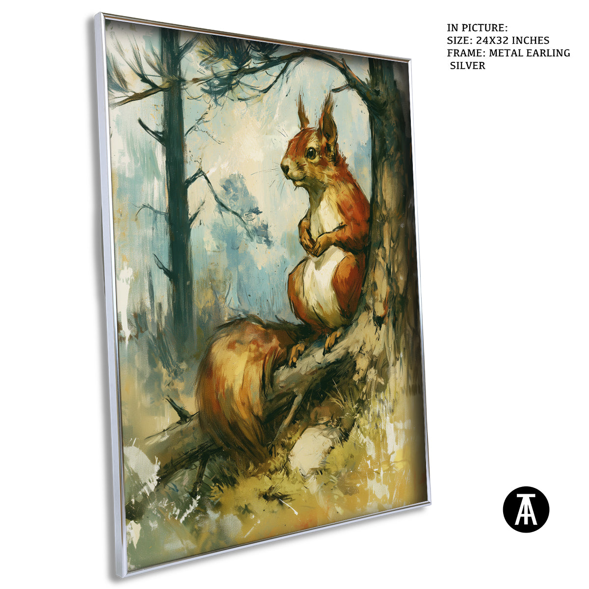 Artwork in Metal Earling Silver Frame