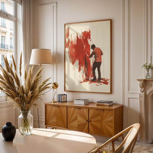 Minimalist Painting in a Lifestyle Setting