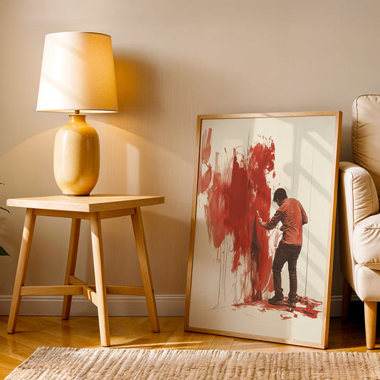 Minimalist Artwork in a Lifestyle Setting