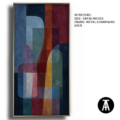 Artwork in Metal Champagne Gold Frame