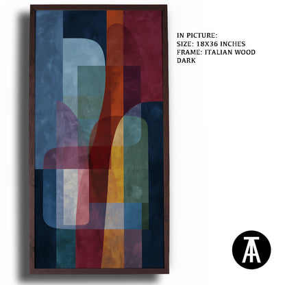 Artwork in Dark Wood Frame