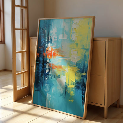Abstract Artwork in a Lifestyle Setting