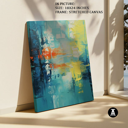 Artwork in Natural Wood Frame