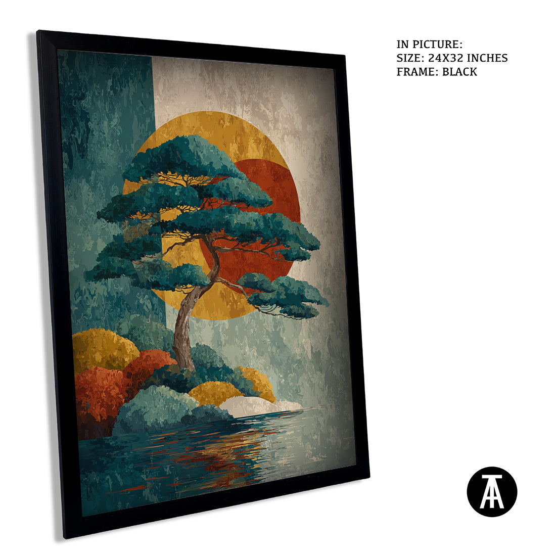 Sample Artwork in Black Frame