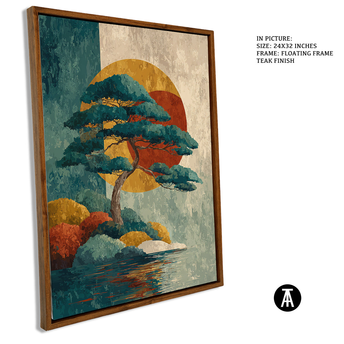 Sample Artwork in Floating Frame