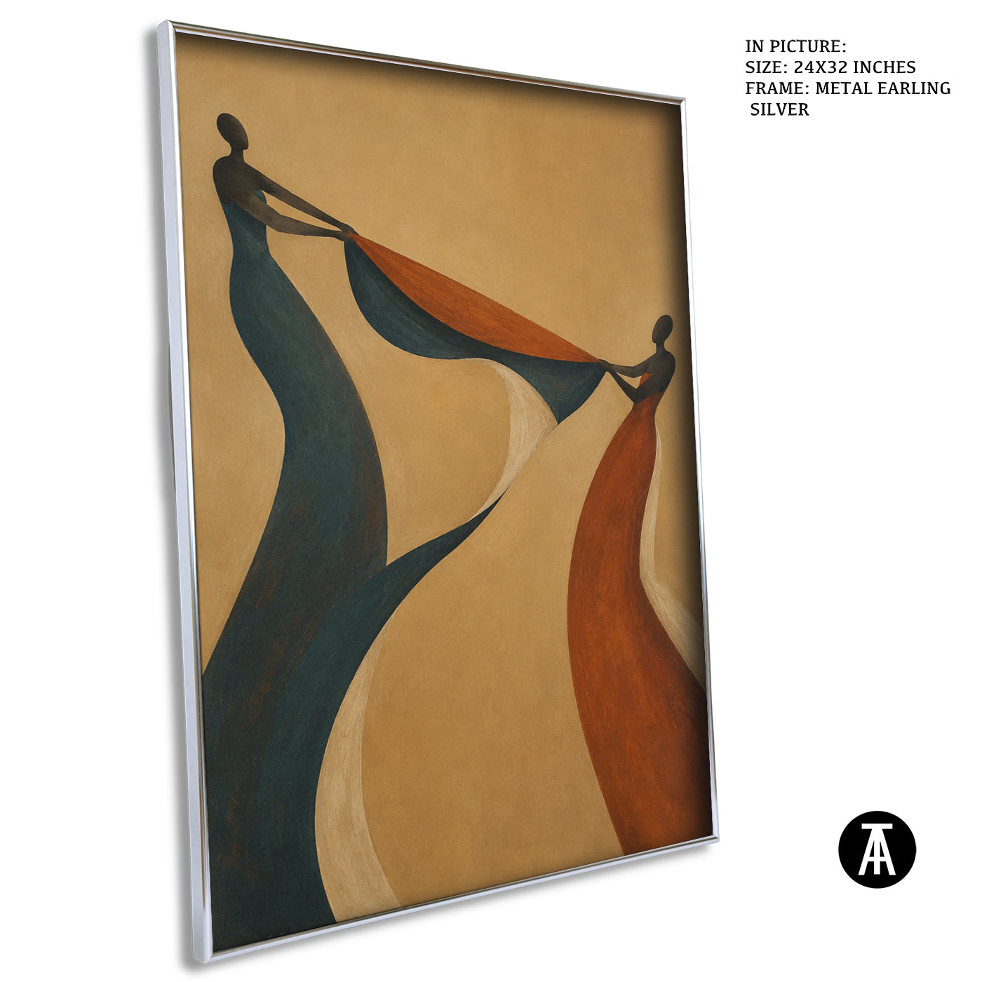 Artwork in Metal Earling Silver Frame