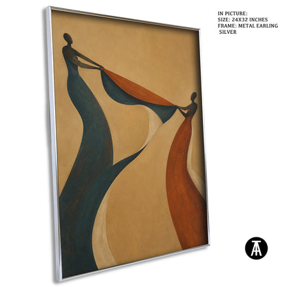 Artwork in Metal Earling Silver Frame