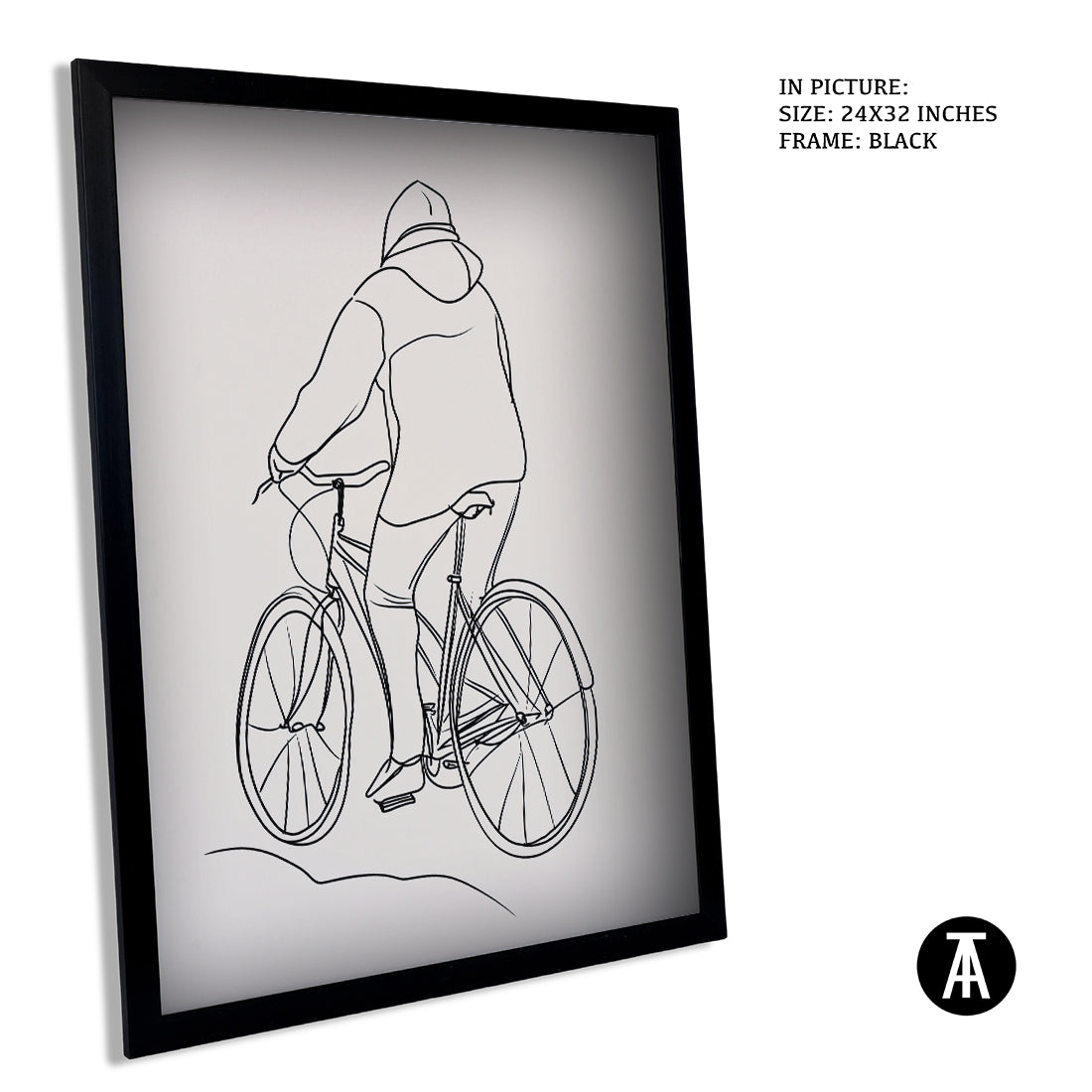 Sample Artwork in Black Frame