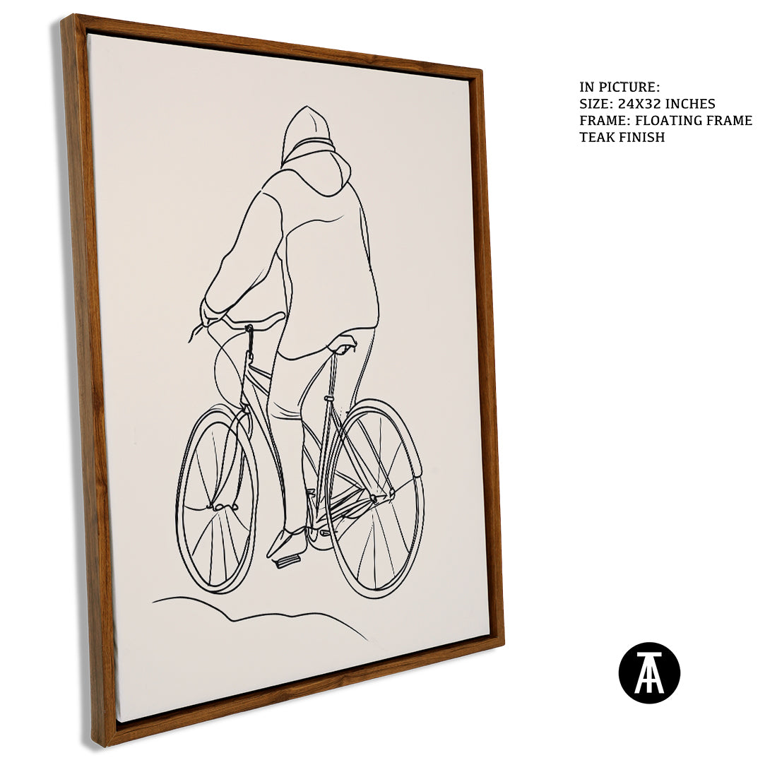 Sample Artwork in Floating Frame
