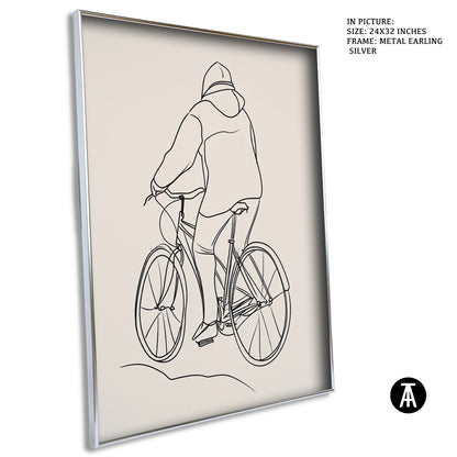 Sample Artwork in Earling Silver Metal Frame
