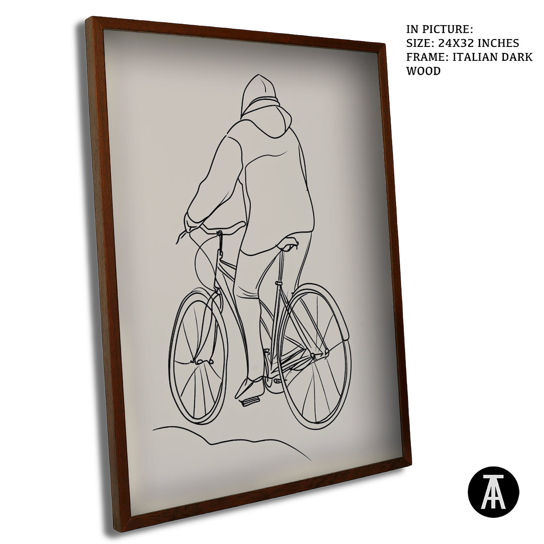 Sample Artwork in Italian Wood Framing Dark