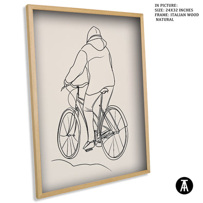 Sample Artwork in Italian Wood Framing Natural