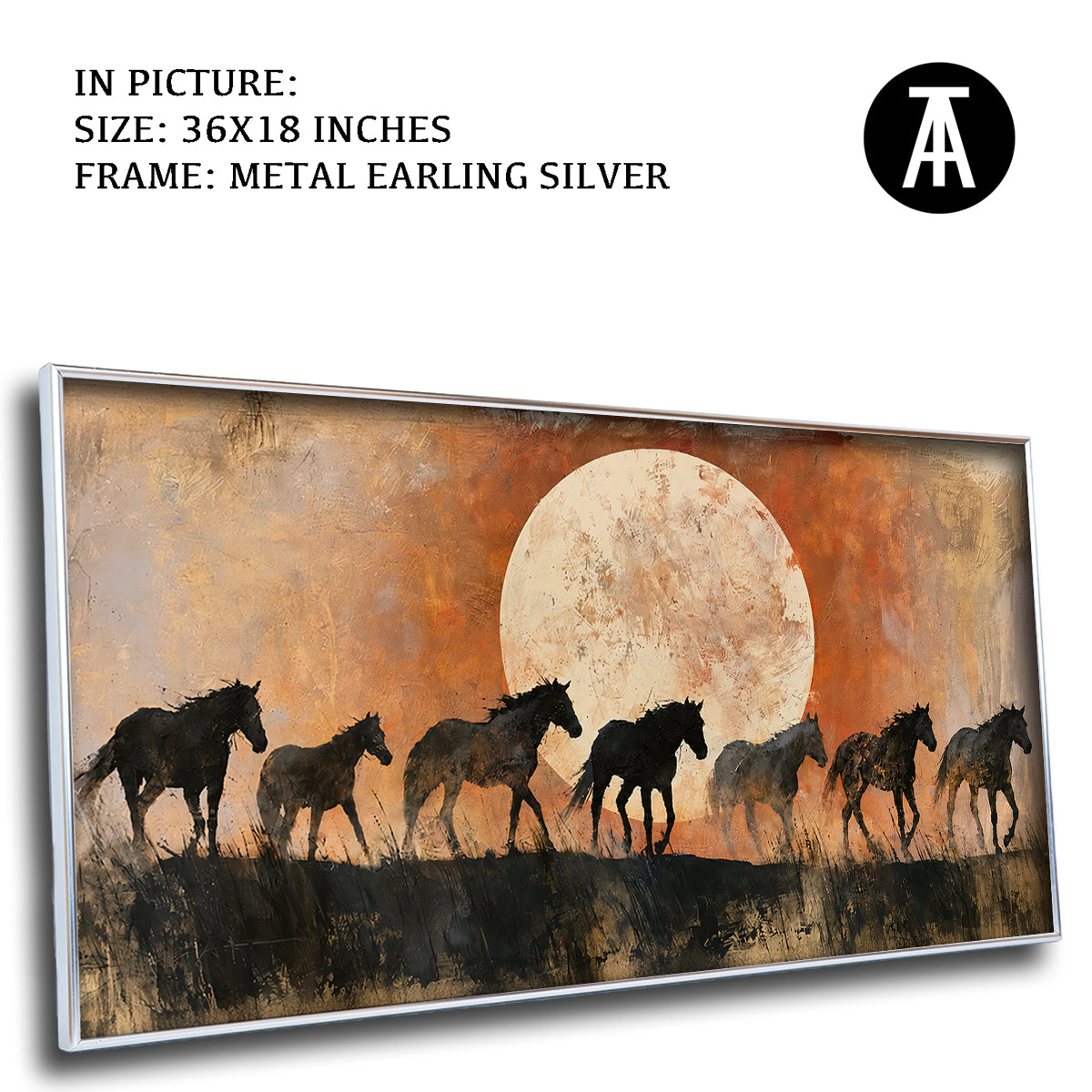 Artwork in Metal Earling Silver Frame