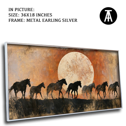 Artwork in Metal Earling Silver Frame