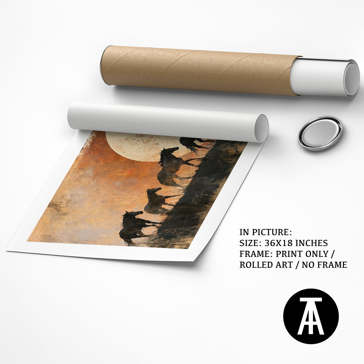 Artwork as Print Only / Rolled Art