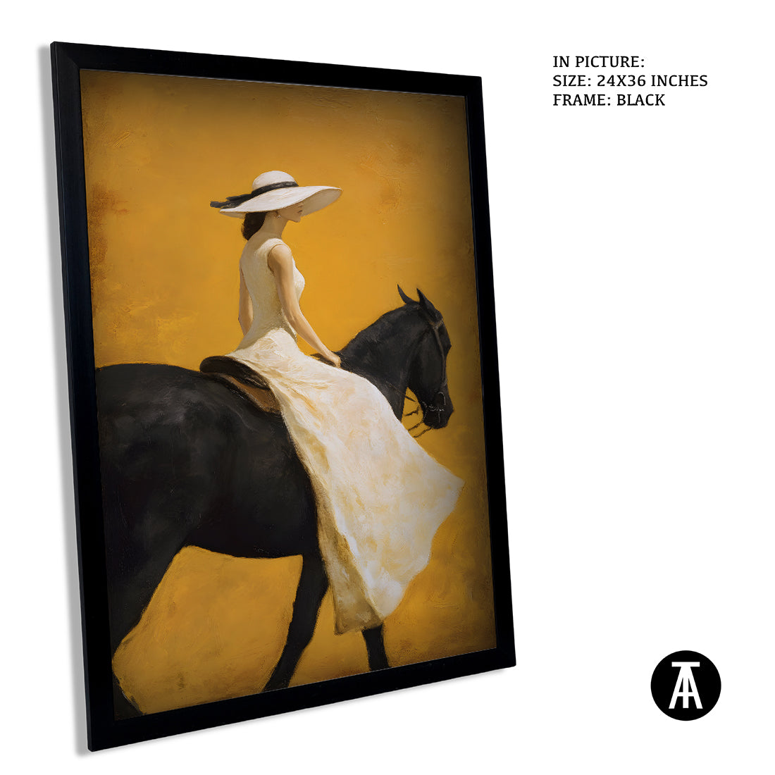 Sample Artwork in Black Frame